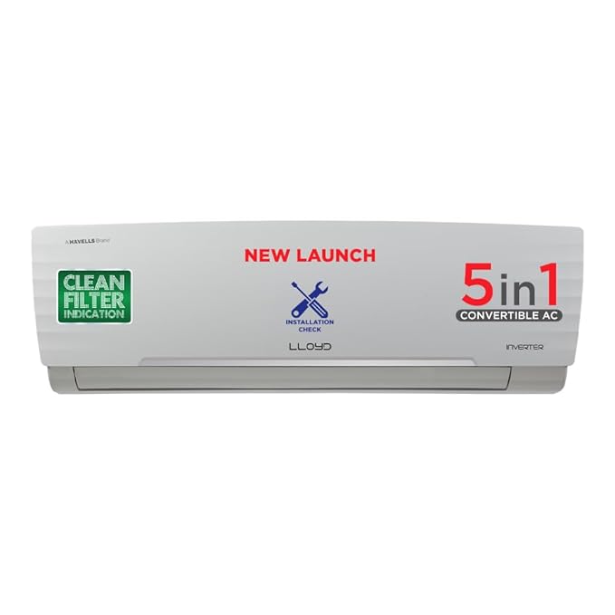 Lloyd 1.5 Ton 5 Star, New star rated, Inverter Split AC 